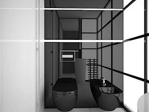 Aranżacja nowoczesnej łazienki z bidetem - zdjęcie od jms STUDIO s.c.
