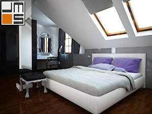 Sypialnia w stylu glamour - zdjęcie od jms STUDIO s.c.