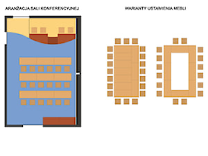 Układ sali konferencyjnej na lotniska w Balicach k/Krakowa. - zdjęcie od jms STUDIO s.c.