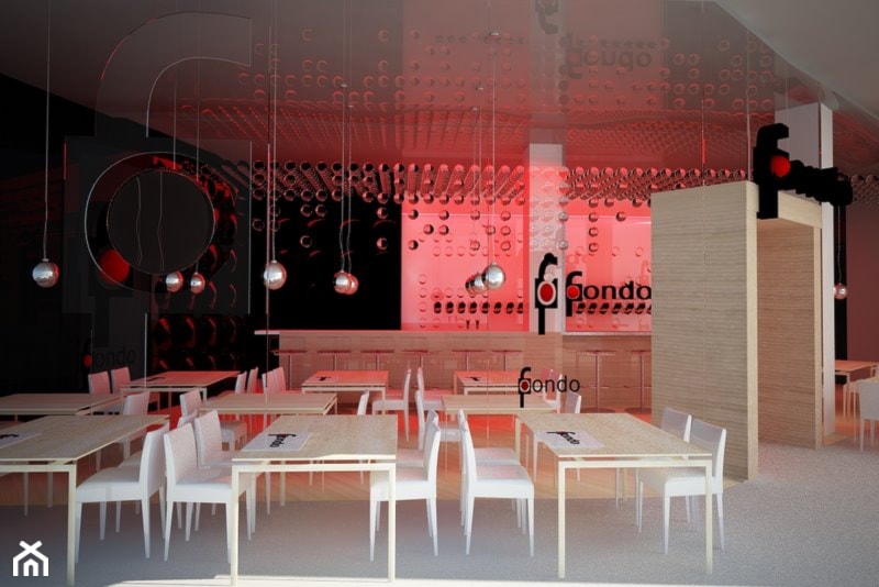 Aranżacja wnętrz restauracji sushi FONDO w Radomiu - zdjęcie od jms STUDIO s.c. - Homebook