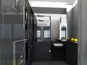 Nowoczesna łazienka - aranżacja wnętrz małej, nowoczesnej łazienki - zdjęcie od jms STUDIO s.c.