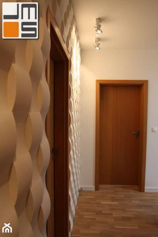 Pomysł na wykończenie ścian w nowoczesnym korytarzu - zdjęcie od jms STUDIO s.c. - Homebook