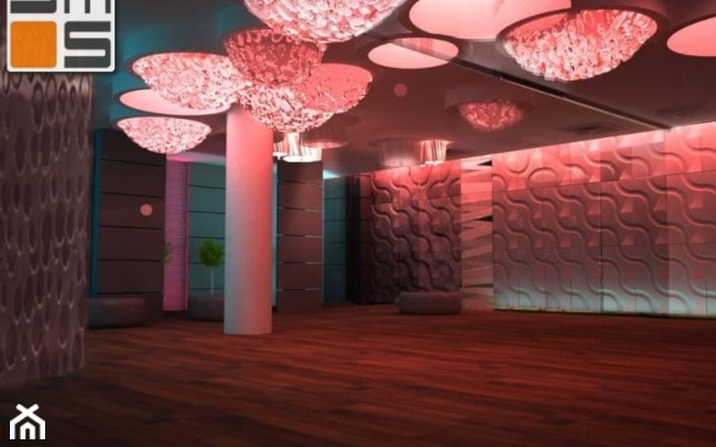 Projekt jednej z sal konferencyjnych - iluminacja świetlna - zdjęcie od jms STUDIO s.c. - Homebook