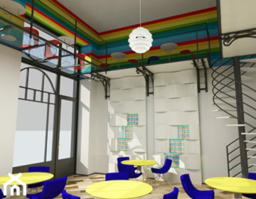 Projekt wnętrz sali restauracyjnej. - zdjęcie od jms STUDIO s.c.