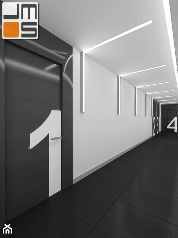 Projekt korytarza w biurowcu - zdjęcie od jms STUDIO s.c.