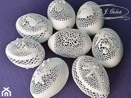 Aranżacje wnętrz - : - Ażurowe pisanki rzeźbione - Egg art . Przeglądaj, dodawaj i zapisuj najlepsze zdjęcia, pomysły i inspiracje designerskie. W bazie mamy już prawie milion fotografii!