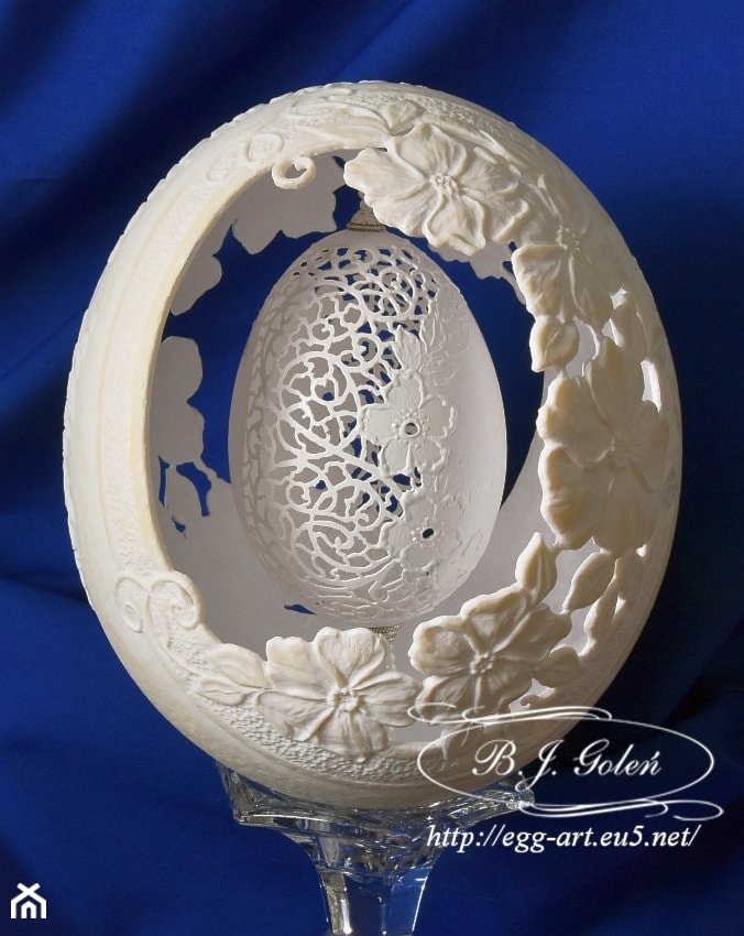 Prezent z dedykacją - zdjęcie od Ażurowe pisanki rzeźbione - Egg art - Homebook