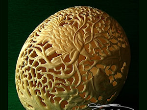 Oset- rzeźba - zdjęcie od Ażurowe pisanki rzeźbione - Egg art