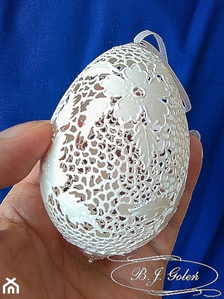 Dekoracje z cyklu nasze pasje - zdjęcie od Ażurowe pisanki rzeźbione - Egg art