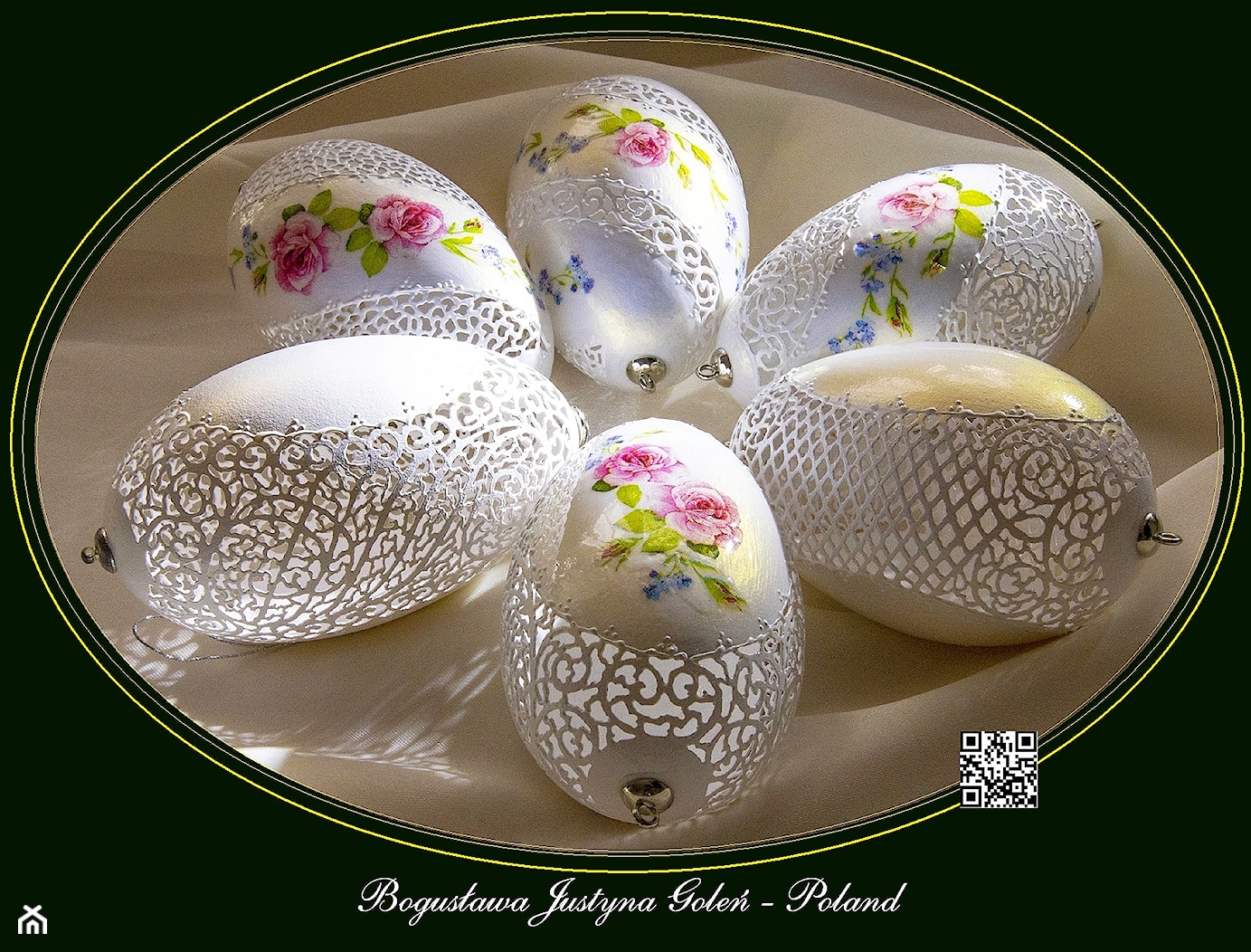 Ażurki w różyczki - zdjęcie od Ażurowe pisanki rzeźbione - Egg art - Homebook