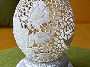 Dekoracje z cyklu nasze pasje - zdjęcie od Ażurowe pisanki rzeźbione - Egg art