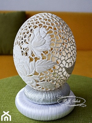 Dekoracje z cyklu nasze pasje - zdjęcie od Ażurowe pisanki rzeźbione - Egg art