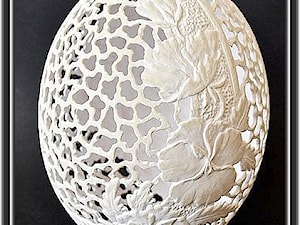 Pisanka rzeźbiona - Bratki - Bogusława Justyna Goleń - zdjęcie od Ażurowe pisanki rzeźbione - Egg art