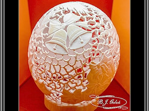 Bożonarodzeniowe dzwoneczki - Bogusława Justyna Goleń - zdjęcie od Ażurowe pisanki rzeźbione - Egg art