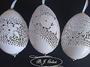 ażurowe bibeloty - pisanki jak koronki - zdjęcie od Ażurowe pisanki rzeźbione - Egg art
