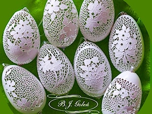 Ażurowe pisanki jaj koronki - zdjęcie od Ażurowe pisanki rzeźbione - Egg art