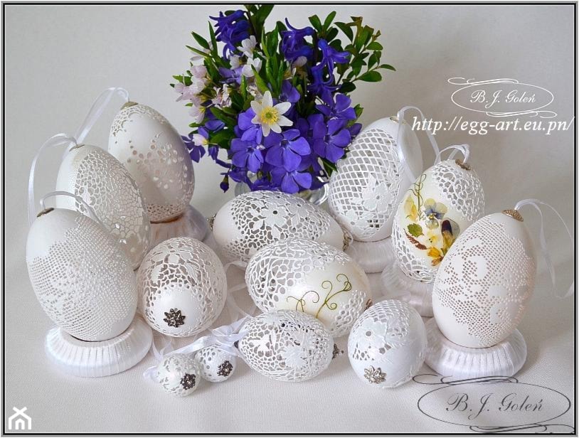 Wesołych Świąt - Bogusława Justyna Goleń - zdjęcie od Ażurowe pisanki rzeźbione - Egg art - Homebook