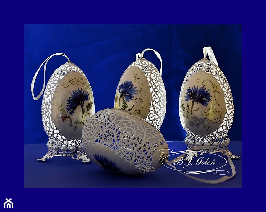 Ażurowe pisanki i suszone kwiaty z polskich łąk - zdjęcie od Ażurowe pisanki rzeźbione - Egg art