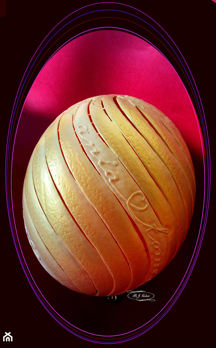 Nasze pasje - Z dedykacją - Jajko strusie jako dekoracje - zdjęcie od Ażurowe pisanki rzeźbione - Egg art
