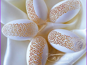 Ażurki - naturalne wydmuszki gęsich jaj - zdjęcie od Ażurowe pisanki rzeźbione - Egg art