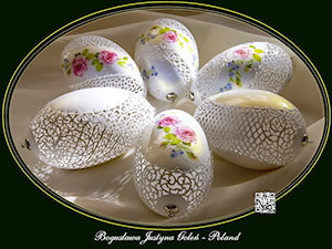 Romantyczne pisanki - zdjęcie od Ażurowe pisanki rzeźbione - Egg art