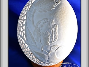 Dekoracja Tulipany - zdjęcie od Ażurowe pisanki rzeźbione - Egg art