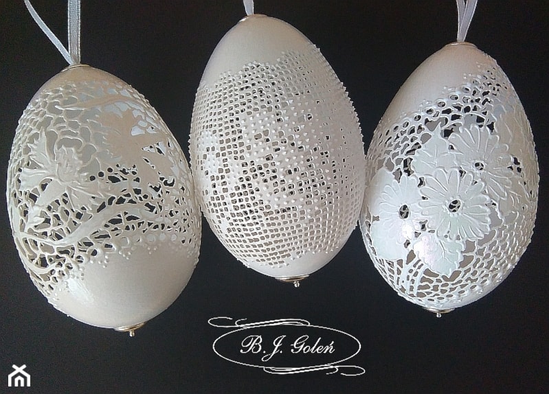 ażurowe pisanki jak koronki - zdjęcie od Ażurowe pisanki rzeźbione - Egg art