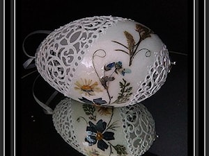Ażurowa pisanka - kwiaty polskich łąk - BJGoleń - zdjęcie od Ażurowe pisanki rzeźbione - Egg art