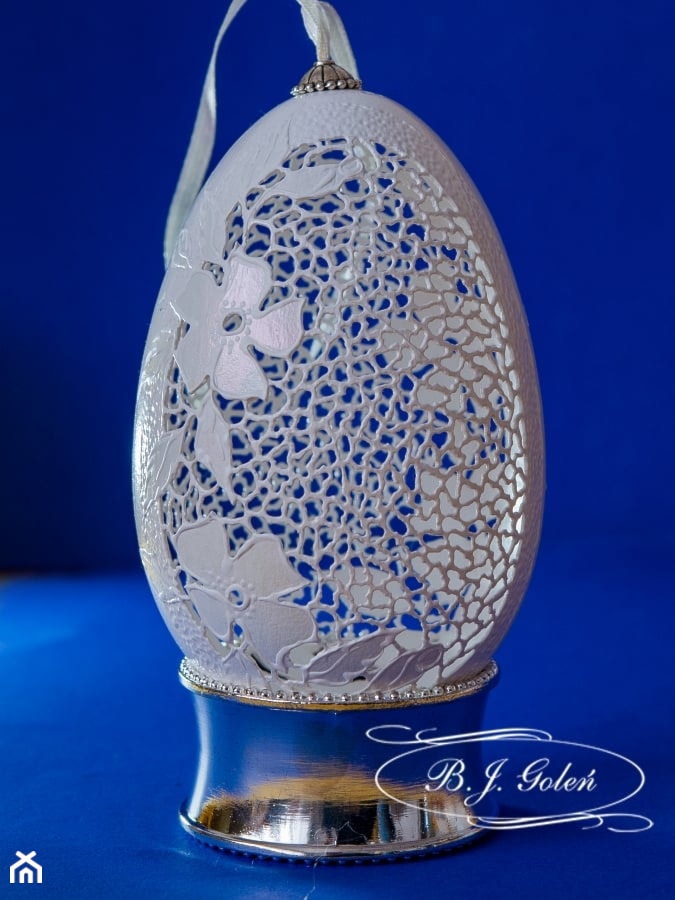 Ażurowa pisanka - barwinek - zdjęcie od Ażurowe pisanki rzeźbione - Egg art - Homebook