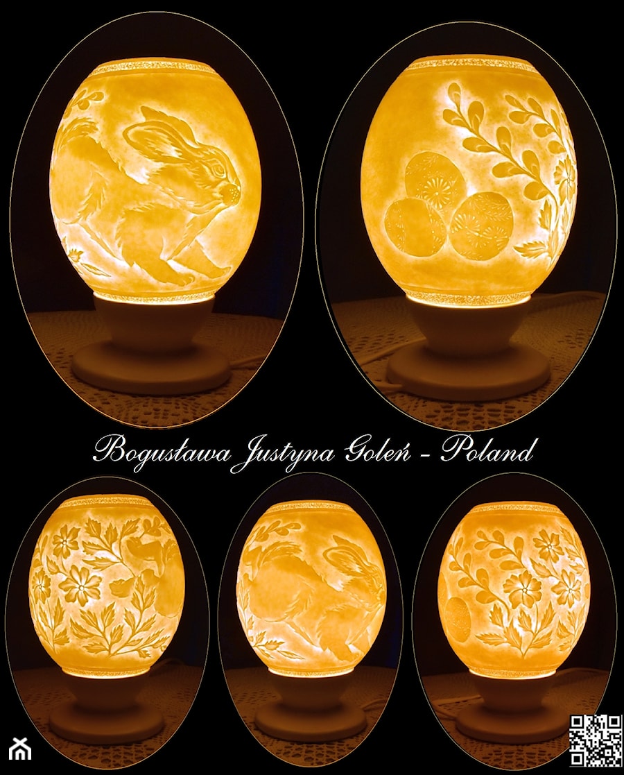 Zajączek wielkanocny - zdjęcie od Ażurowe pisanki rzeźbione - Egg art