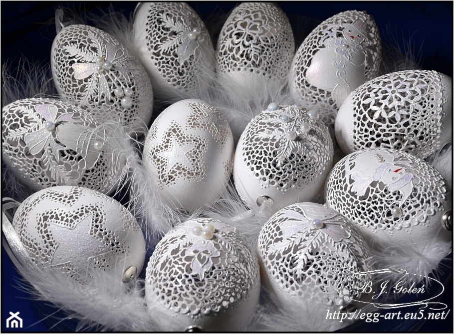 bombki - zdjęcie od Ażurowe pisanki rzeźbione - Egg art - Homebook