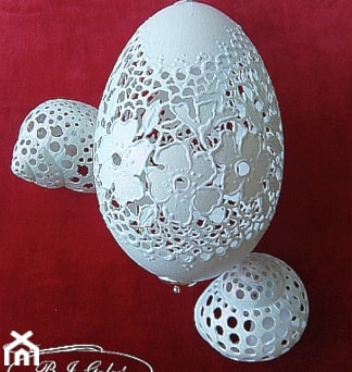 Aranżacje wnętrz - Salon: dekoracje - Ażurowe pisanki rzeźbione - Egg art . Przeglądaj, dodawaj i zapisuj najlepsze zdjęcia, pomysły i inspiracje designerskie. W bazie mamy już prawie milion fotografii!