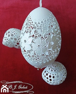 dekoracje - zdjęcie od Ażurowe pisanki rzeźbione - Egg art - Homebook
