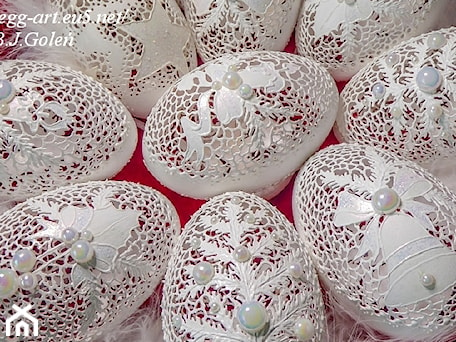 Aranżacje wnętrz - Salon: Bombki ażurowe - Ażurowe pisanki rzeźbione - Egg art . Przeglądaj, dodawaj i zapisuj najlepsze zdjęcia, pomysły i inspiracje designerskie. W bazie mamy już prawie milion fotografii!