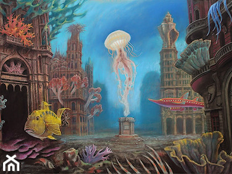 Aranżacje wnętrz - Sypialnia: Marcin Kołpanowicz, „Plac Meduzy”, pastel na papierze, 110×75 cm - Galeria Quantum. Przeglądaj, dodawaj i zapisuj najlepsze zdjęcia, pomysły i inspiracje designerskie. W bazie mamy już prawie milion fotografii!