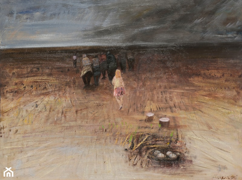 Janusz Lewandowski, „Exodus”, olej na płótnie, 130×100 cm, 2010 - zdjęcie od Galeria Quantum