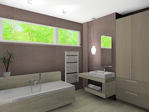 łazienka Poznań - Łazienka, styl minimalistyczny - zdjęcie od Pracownia Projektowania Wnętrz "justa"