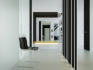 Średni biały hol / przedpokój, styl nowoczesny - zdjęcie od Optim Group Architecture & Design