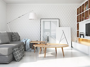 Apartament w Skandynawskim stylu - Salon, styl skandynawski - zdjęcie od Optim Group Architecture & Design