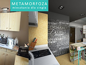 Mieszkanie dla singla METAMORFOZA - Kuchnia, styl nowoczesny - zdjęcie od TEMA Architekci
