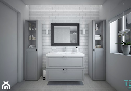 Classic always fashionable - Średnia łazienka z oknem, styl tradycyjny - zdjęcie od TEMA Architekci