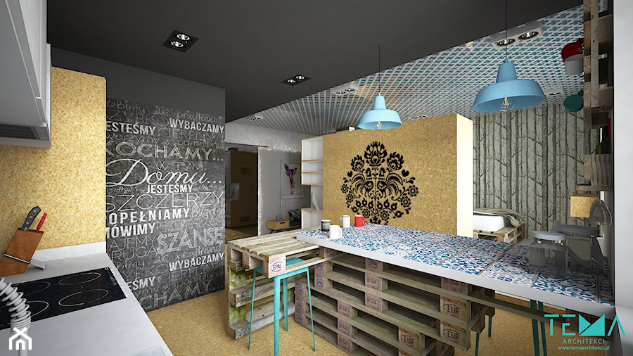 Mieszkanie dla singla METAMORFOZA - Kuchnia, styl nowoczesny - zdjęcie od TEMA Architekci