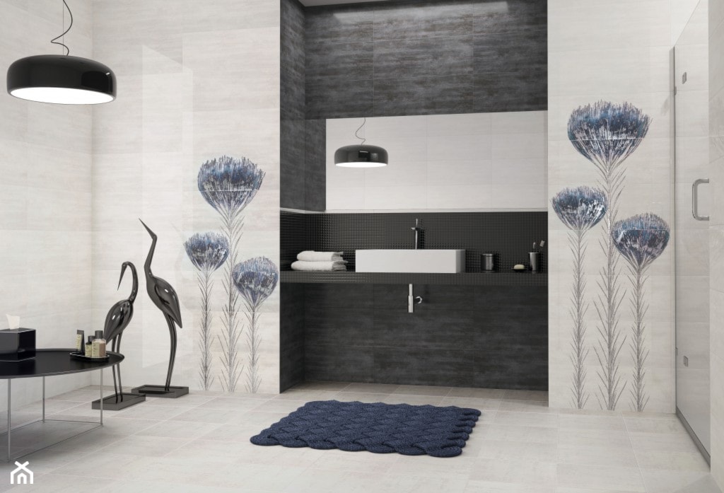 Duża jako pokój kąpielowy z lustrem łazienka - zdjęcie od Ceramika Pilch Jasienica - Homebook