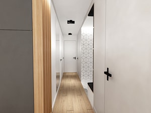 Mieszkanie w Poznaniu - Duży biały hol / przedpokój, styl skandynawski - zdjęcie od ROOM STUDIO