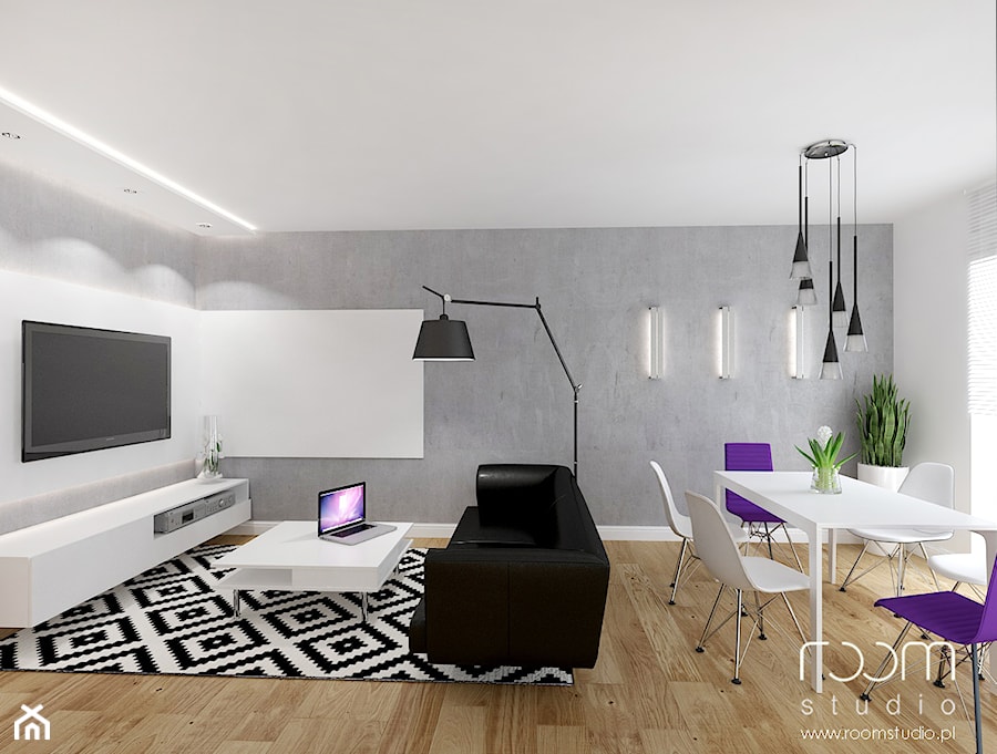 Promenady Wrocławskie - Salon, styl minimalistyczny - zdjęcie od ROOM STUDIO