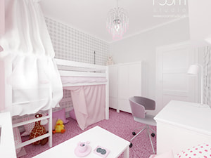 Pokoje dziecięce - Średni szary pokój dziecka dla dziecka dla dziewczynki - zdjęcie od ROOM STUDIO
