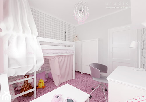 Pokoje dziecięce - Średni szary pokój dziecka dla dziecka dla dziewczynki - zdjęcie od ROOM STUDIO