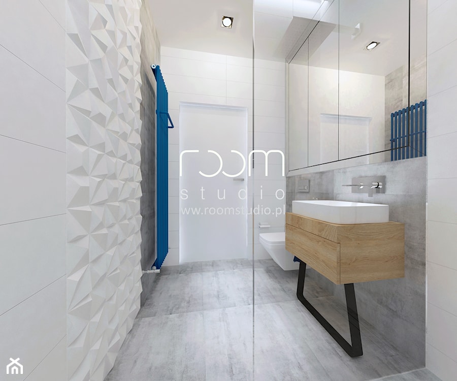 Nowoczesne łazienki - Średnia z punktowym oświetleniem łazienka, styl nowoczesny - zdjęcie od ROOM STUDIO