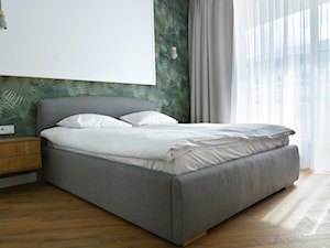 OVO WROCŁAW - Apartament Zielony - Mała zielona sypialnia, styl nowoczesny - zdjęcie od ROOM STUDIO
