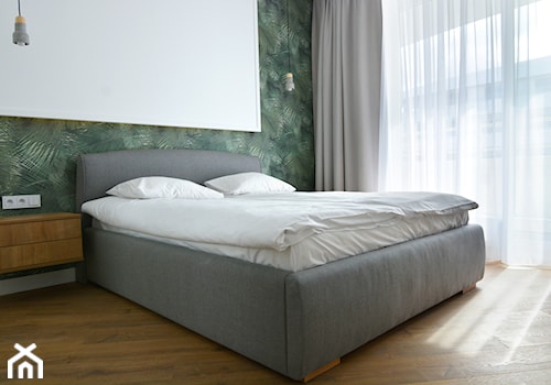 OVO WROCŁAW - Apartament Zielony - Mała zielona sypialnia, styl nowoczesny - zdjęcie od ROOM STUDIO
